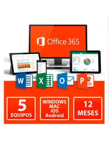 Licença do Office 365 para 5 dispositivos Windows/MAC/Android